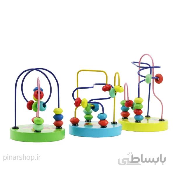 بازی چوبی ماز میله و مهره سایز کوچک