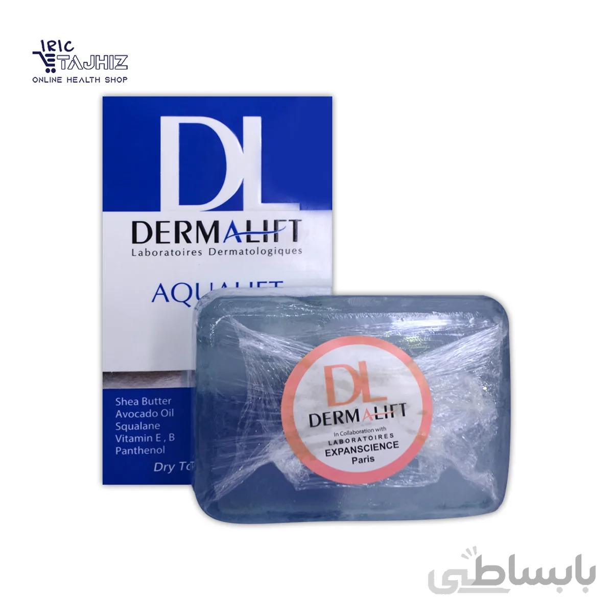 پن (شوینده غیر صابونی) پن شفاف کرم دار آکوالیفت درمالیفت ا Aqualift Transparent Cream Syndet Bar Dermalift
