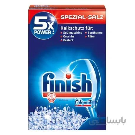 نمک ماشین ظرفشویی فینیش ۱٫۵ کیلوگرم – آنزیم دار – Finish calgonit 1,5kg spezial – salz