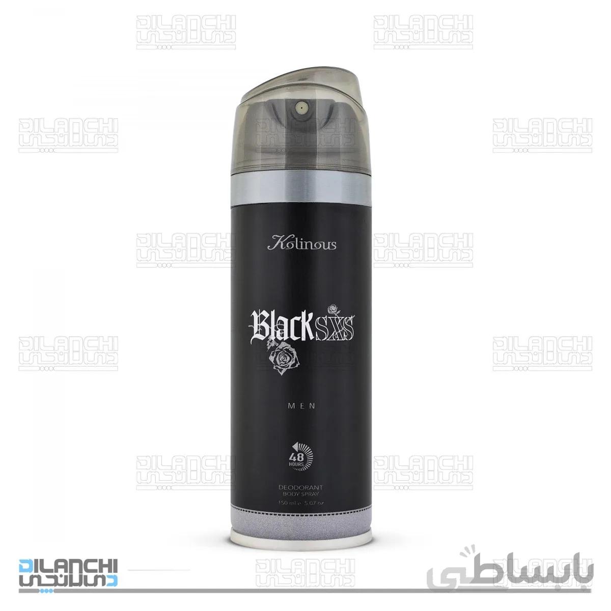 اسپری خوشبو کننده بدن کلینوس مدل Blacksxs مردانه