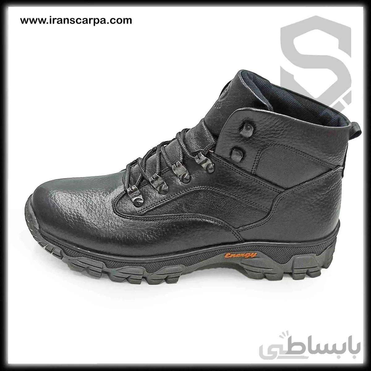 بوت مردانه تمام چرم طبیعی مدل یوها