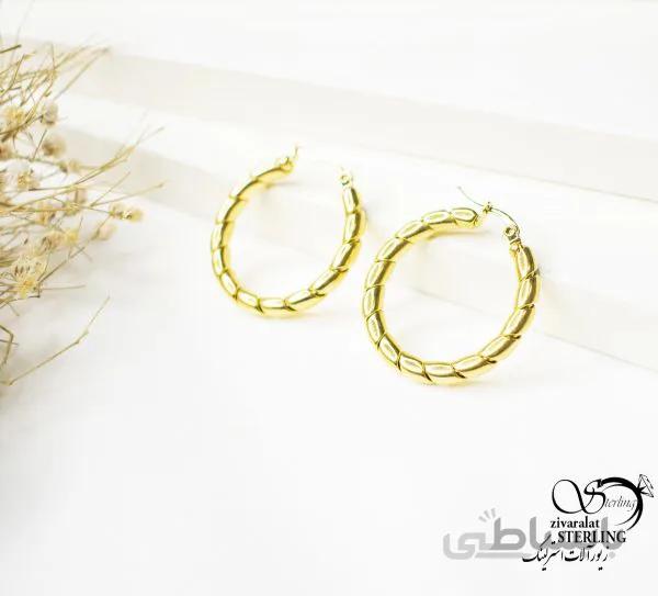 گوشواره پیچ حلقه ای زنانه