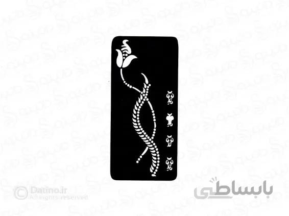 شابلون حنا طرح گل لاله 10615