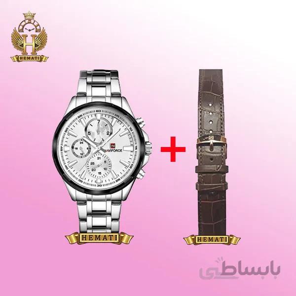 ساعت مچی مردانه نیوی فورس Naviforce NF9089M نقره ای