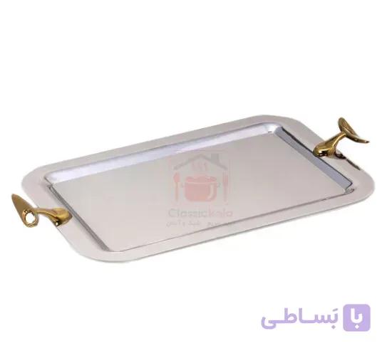 سینی متوسط قایقی طلایی کد UN-3861 — تصویر 1