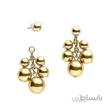 گوشواره توپی طلایی (31212)