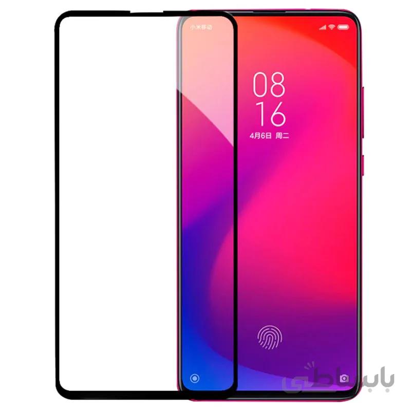 محافظ فول چسب صفحه نمایشگر شیائومی مدل Mi 9T Pro مدل Tempered Full Cover Glass
