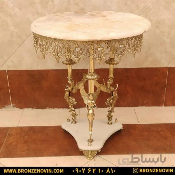 میز تلفن برنزی ستون فرشته قطر ۶۰