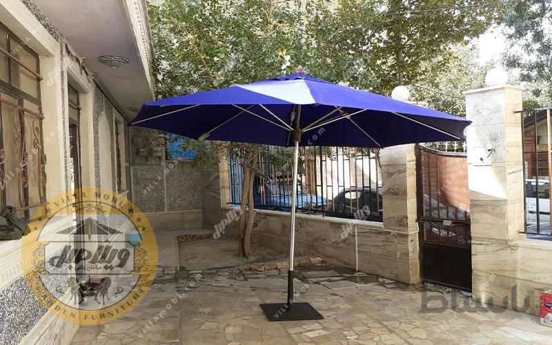 چتر باغی سایبان قطر چهار متری استیل