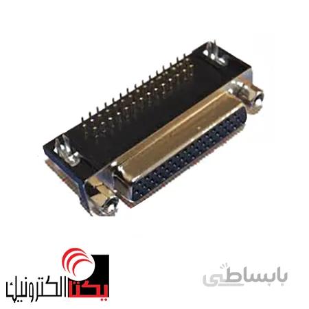 دی کانکتور روبردی رایت انگل 3ردیفه مادگی 44 پین