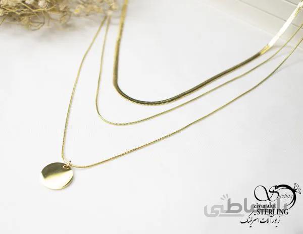 گردنبند استیل زنانه کد 5822