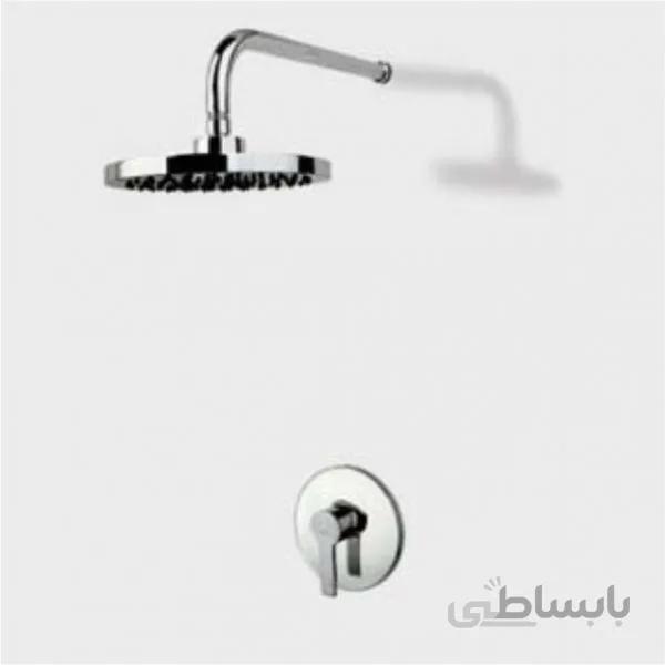 شیر دوش توکار راسان مدل تنسو کروم کلاس 3