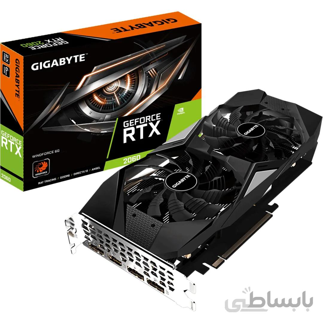 کارت گرافیک گیگابایت مدل GeForce RTX 2060 WINDFORCE با حافظه 6 گیگابایت ا GeForce RTX 2060 WINDFORCE 6G Graphics Card