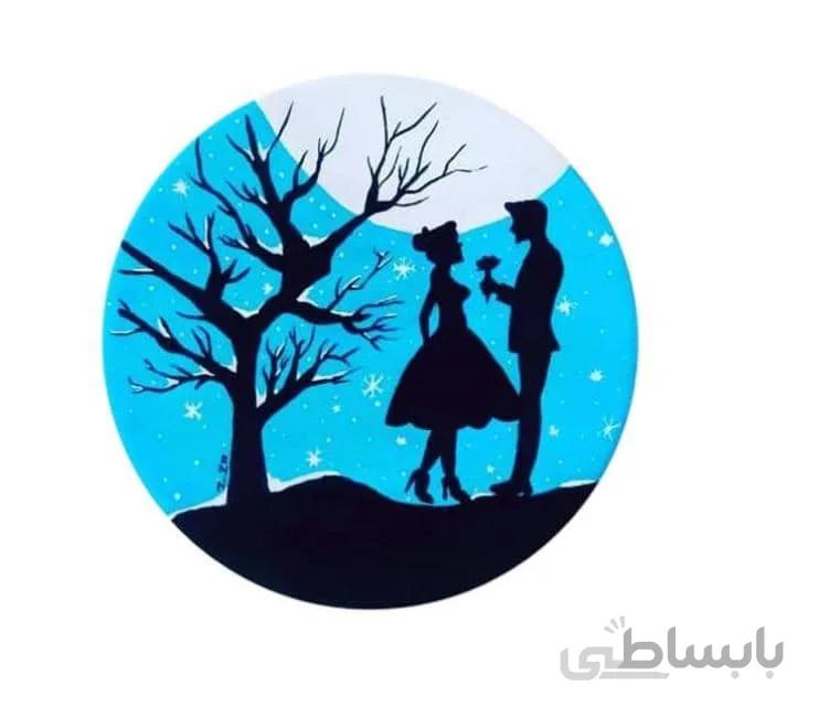 دیوارکوب طرح زوج عاشق