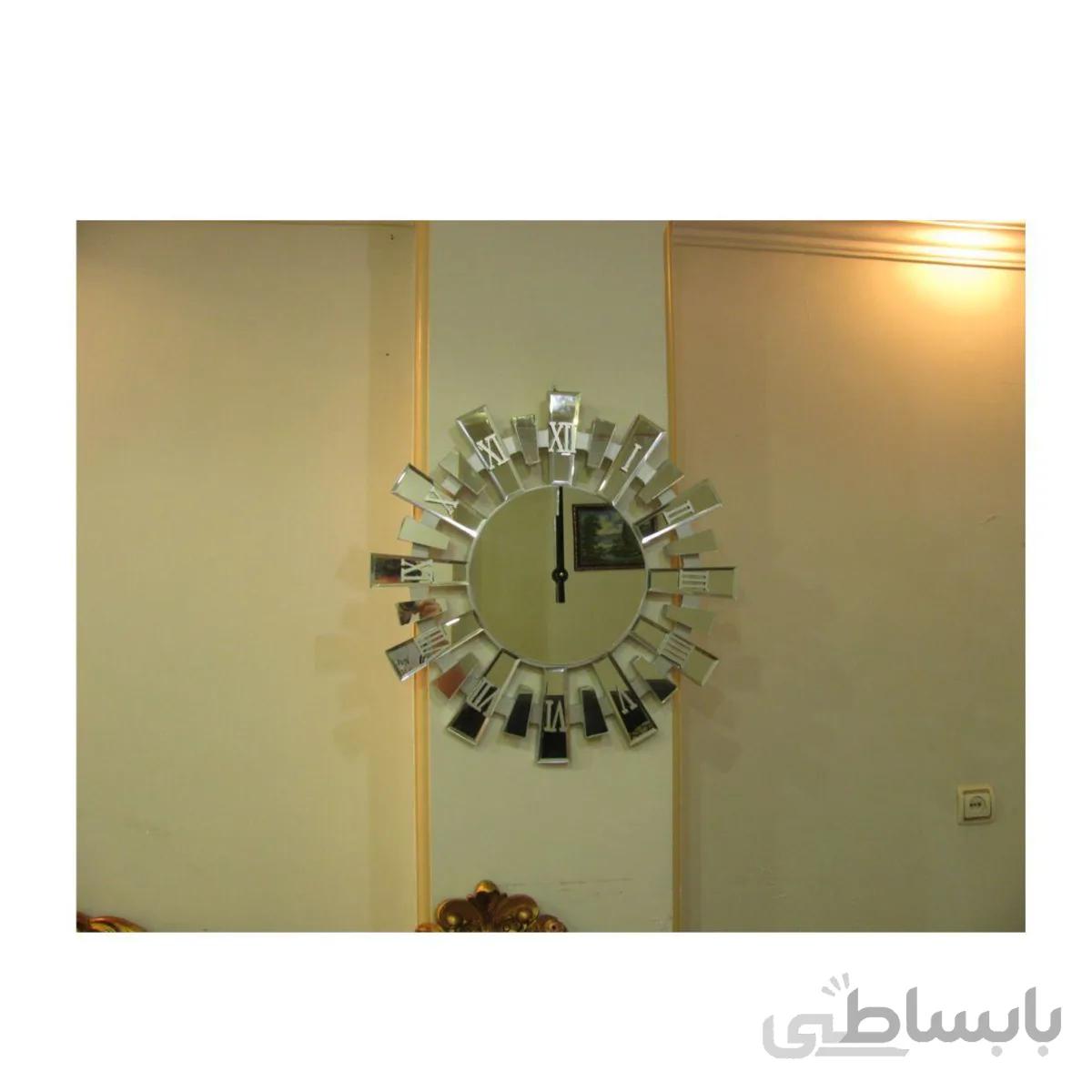 ساعت دیواری خورشیدی مدل k2 نقره ای