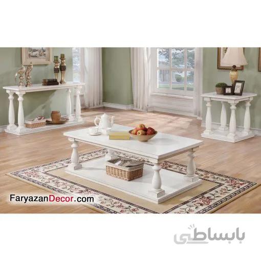 ست میز جلو مبلی فریازان دکور و کنسول انگلیسی