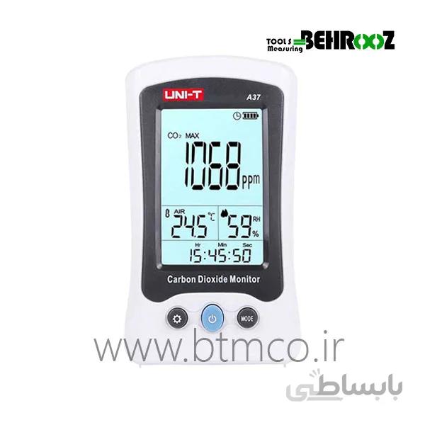 آنالایزر گاز دی اکسید کربن یونیتی مدل UT-A37 ا UNI-T A37 Carbon Dioxide Detector CO2 Monitor