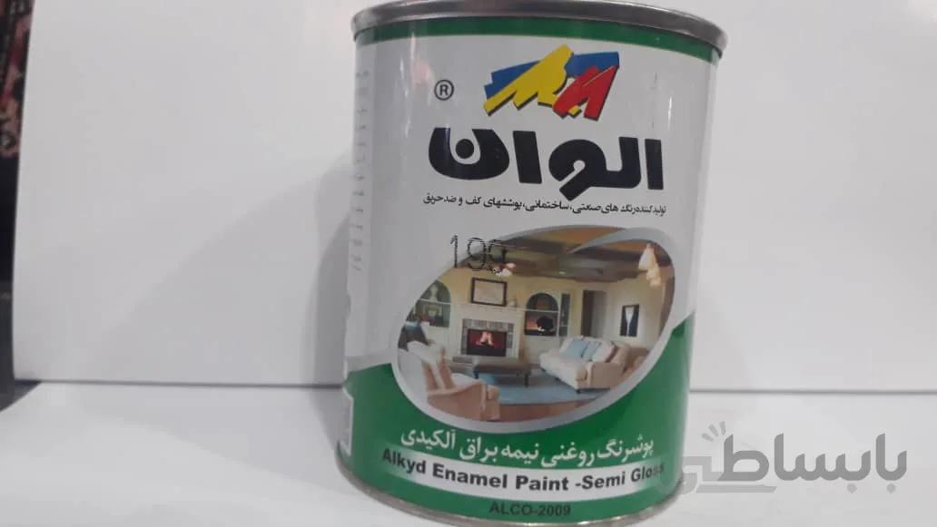 رنگ روغنی کیلو الوان مارک سبز رنگ مشکی کد199