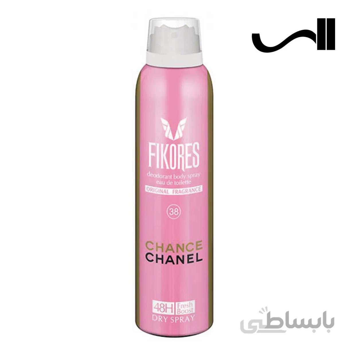 اسپری بدن زنانه فیکورس مدل Chance Chanel