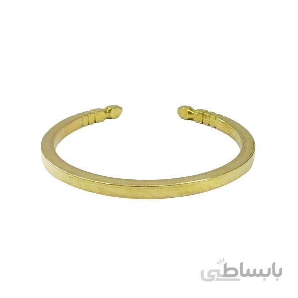 دستبند برنجی زنانه با طرح ساده کد JW358
