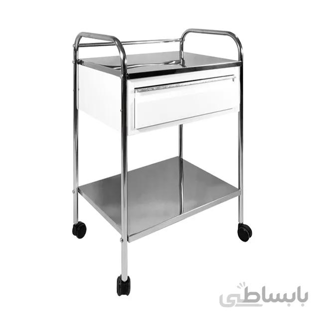 ترالی پانسمان تک کشو استیل