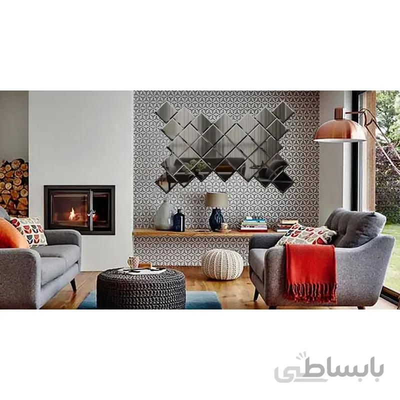 آینه دکوراتیو تجسم مدل NEGIN03L