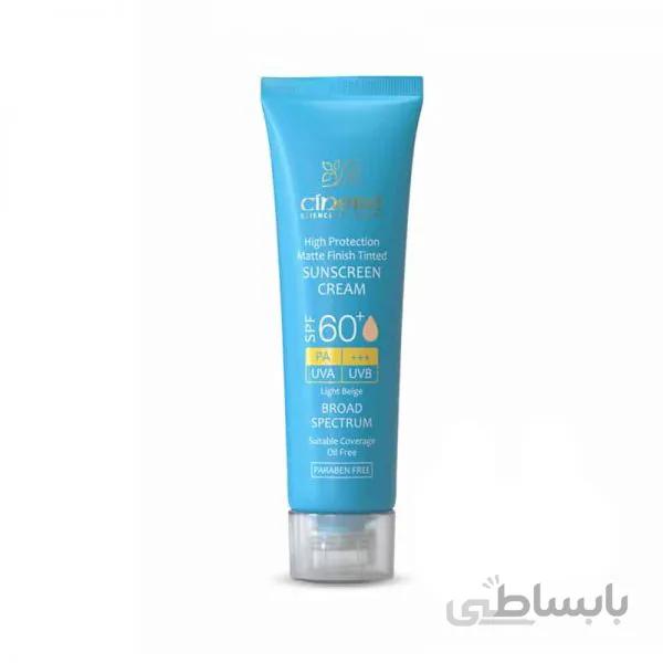 کرم ضد آفتاب رنگی سینره +SPF60