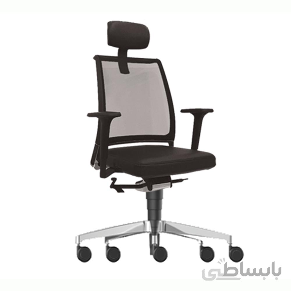 صندلی مدیریتی m402 باکانکتور پلاستیکی و دسته متحرک پلاستیکی نظری