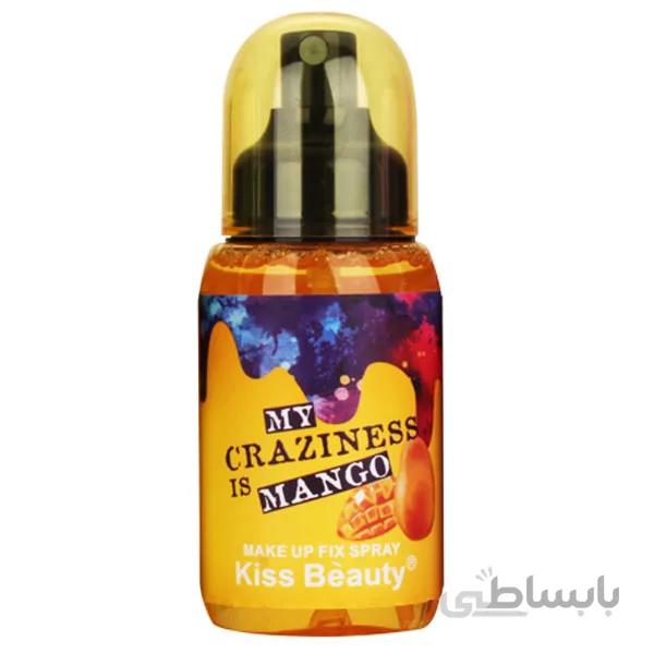 اسپری فیکس کیس بیوتی با رایحه انبه (Kiss Beauty My Craziness Is Mango Makeup Fix Spray)