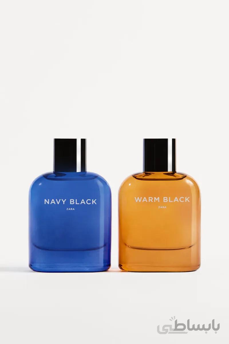 ادکلن دو قلو زارا مردانه مدل ناوی بلک/وارم بلک/NAVY BLACK + WARM BLACK 80 ML