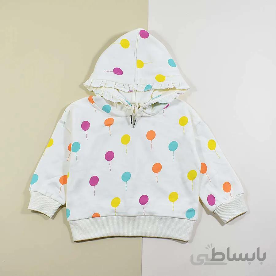 هودی بچه گانه دخترانه بادکنکی کد 2300