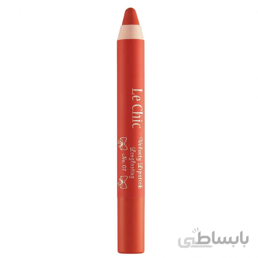 رژلب مدادی مخملی لچیک شماره 7