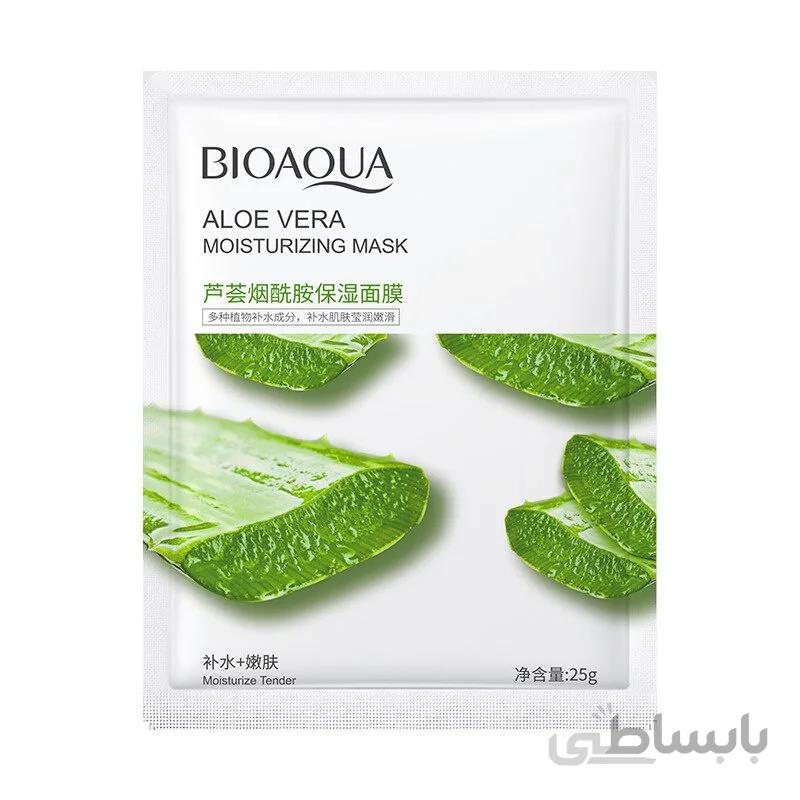ماسک ورقه ای آلوئه ورا بیوآکوا ا Bioaqua Aloe Vera Moisturizing Mask 25g