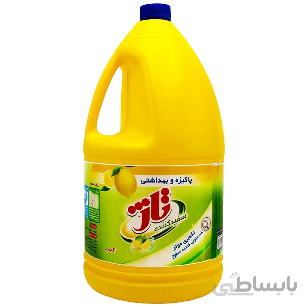 مایع سفید کننده معطر تاژ 4 کیلوگرمی ا -