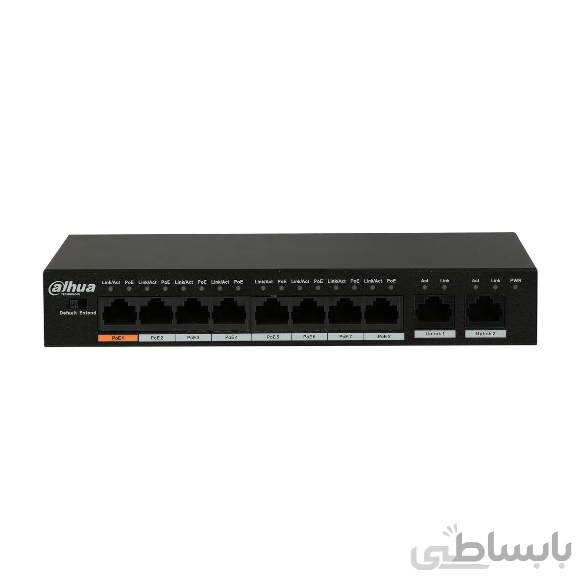 سوئیچ شبکه داهوا مدل PFS3010-8ET-96 ا DAHUA PFS3010-8ET-96
