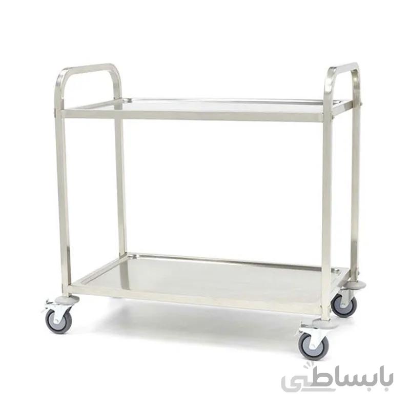 ترولی دوطبقه استیل مدل 622