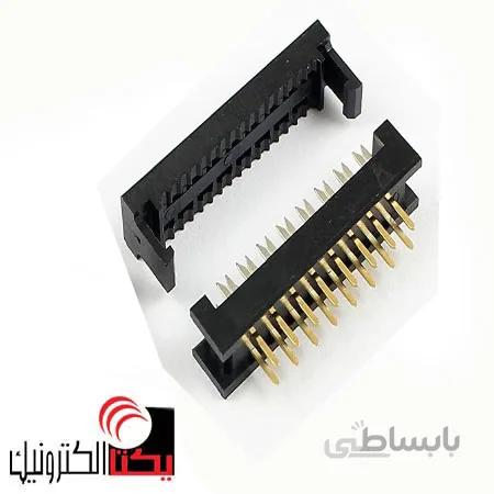 دیل سوکت مشکی باریک 16 پین 2.54میلی متر