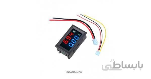 ماژول نمایشگر دیجیتال ولتاژ و جریان 100V-100A DC