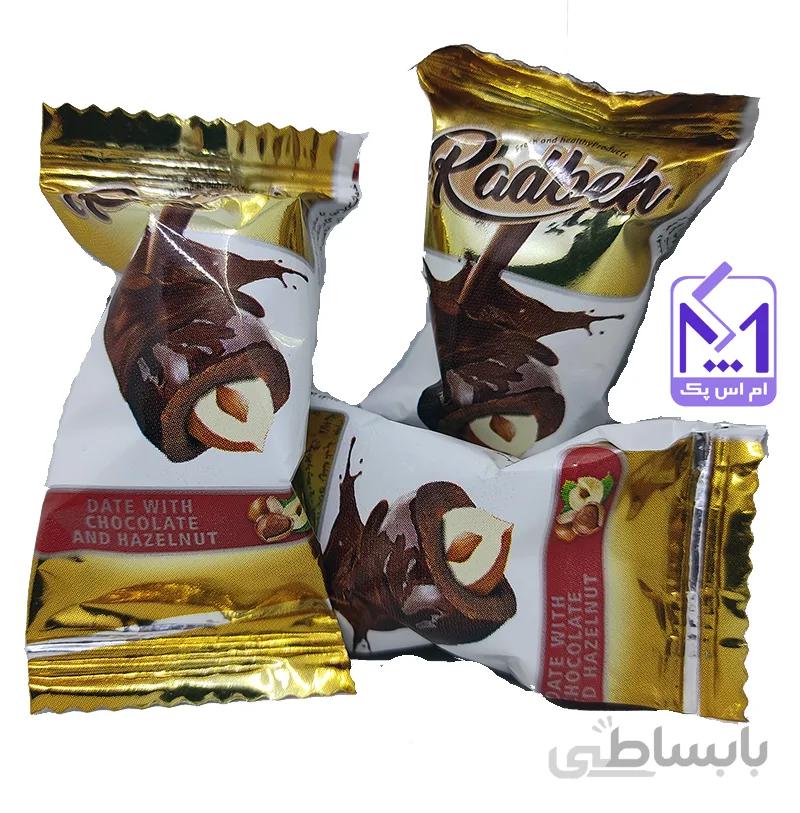 خرمای شکلاتی با مغز فندوق چکوپالم