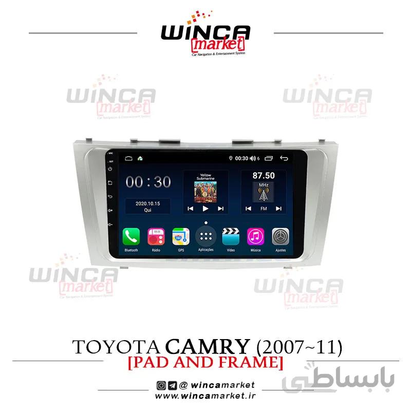 مانیتور اندروید تویوتا کمری 2007-2011 Camry وینکا مدل QG855 سری +S300 پلاس