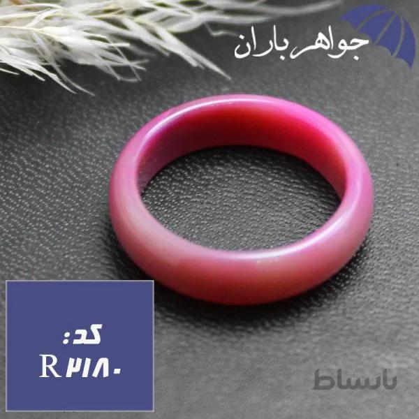 حلقه عقیق بنفش کالباسی خوشرنگ کد R_2180