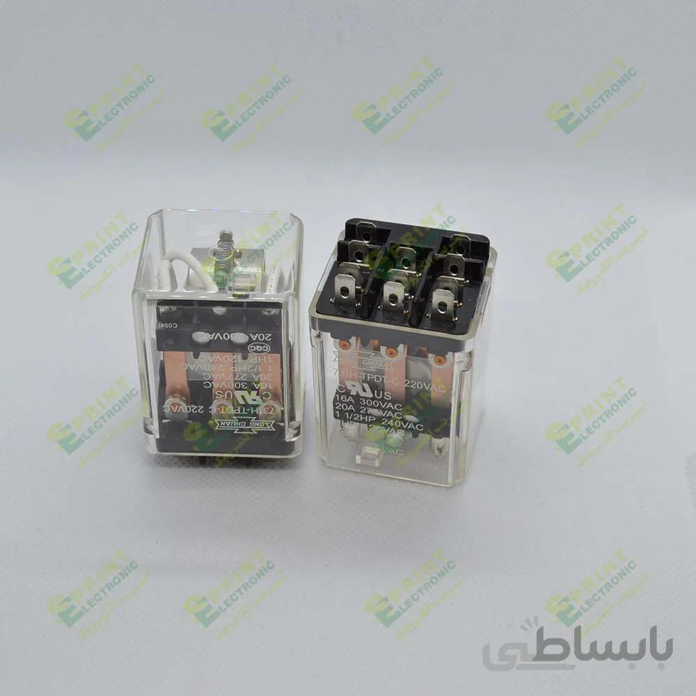 رله 220 ولت پاور 11 پایه 20 آمپر Song Chuan 731H-TPDT-C