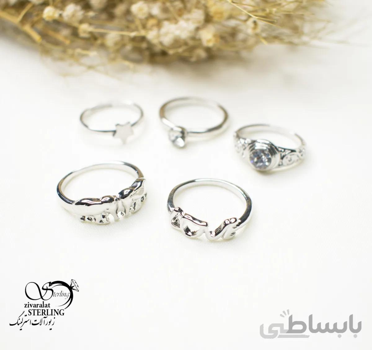 پک انگشتر زنانه کد 5603