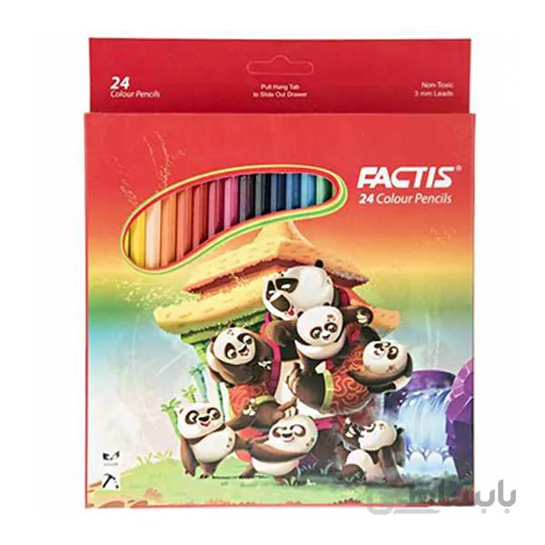 مداد رنگی 24 تایی مقوایی فکتیس مارک factis