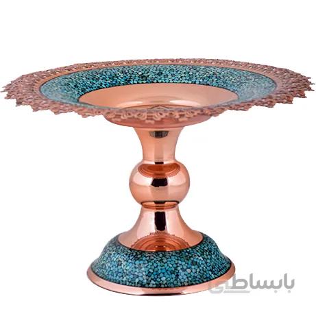 شیرینی خوری فیروزه کوب لب شبکه ارتفاع 25 سانتی متر کدshf 05