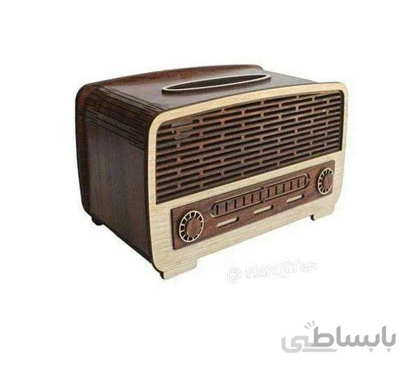 جای دستمال پذیرایی با طرح رادیو های کلاسیک