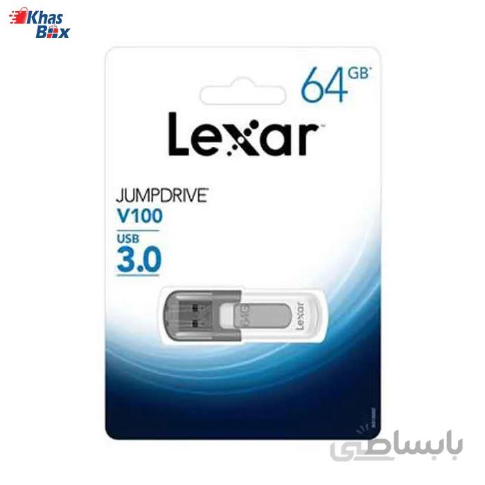 فلش مموری لکسار مدل V100 USB 3.0 ظرفیت 64 گیگابایت ا Lexar V100 USB 3.0 Flash Memory 64G
