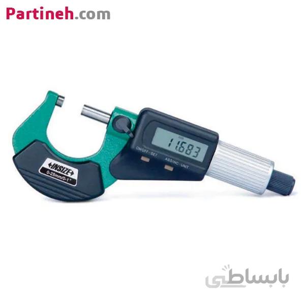 میکرومتر دیجیتال اینسایز مدل 3109-75A با بازه اندازه گیری 50 تا 75 میلیمتر ا 50-75mm Insize Digital Micrometer