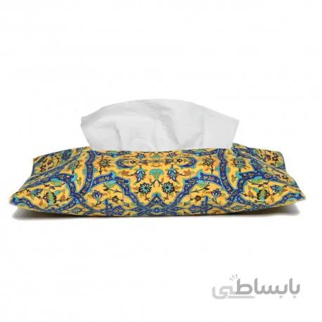 کاور دستمال کاغذی فرش کاشی زرد