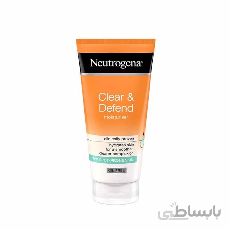 کرم مرطوب کننده ضد جوش فاقد چربی نوتروژینا مدل Clear & Defend
